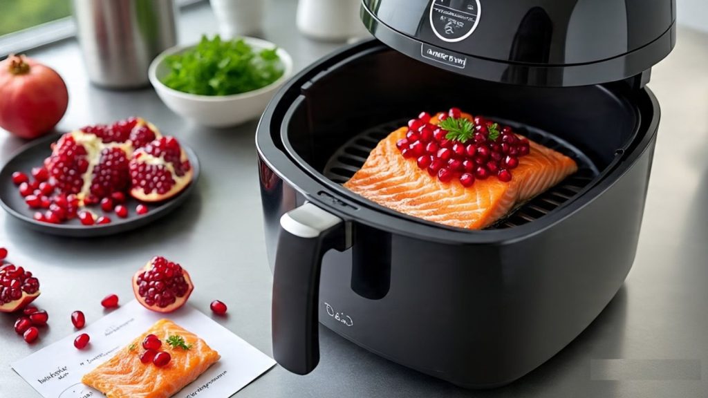 Air Fryer Pomegranate Glazed Salmon Recipe – Easy 15-Minute Dinner