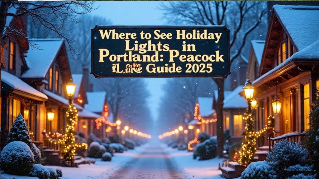 Where to See Holiday Lights in Portland: Peacock Lane Guide 2025