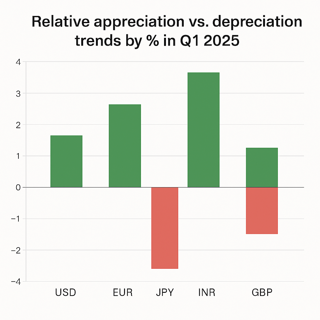 Currency Appreciation vs Depreciation Q1 2025