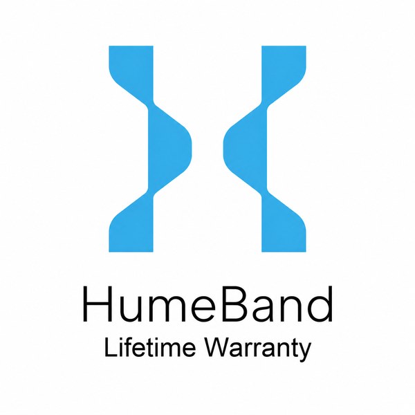 Hume Band Lifetime Warranty logo with the Hume H mark