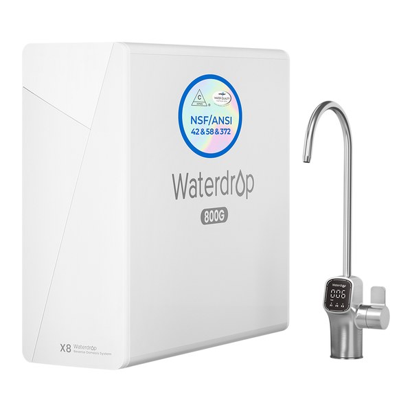 Waterdrop X Series under-sink reverse osmosis system with dedicated faucet