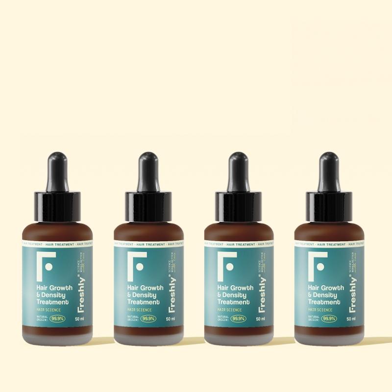 Freshly Cosmetics Hair Growth and Density Treatment bottles