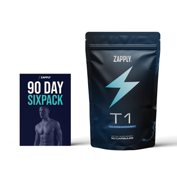 Zapply T1 pouch placed next to a printed guide booklet