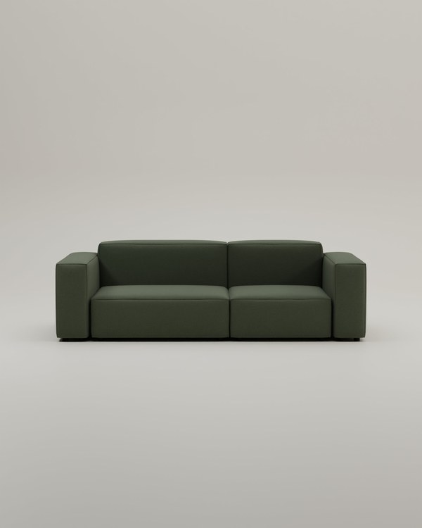 Modular Sofas with Washable Covers: What to Check Before You Buy from Livom Livom Harvey modular three-seater sofa in dark green fabric on a plain grey background