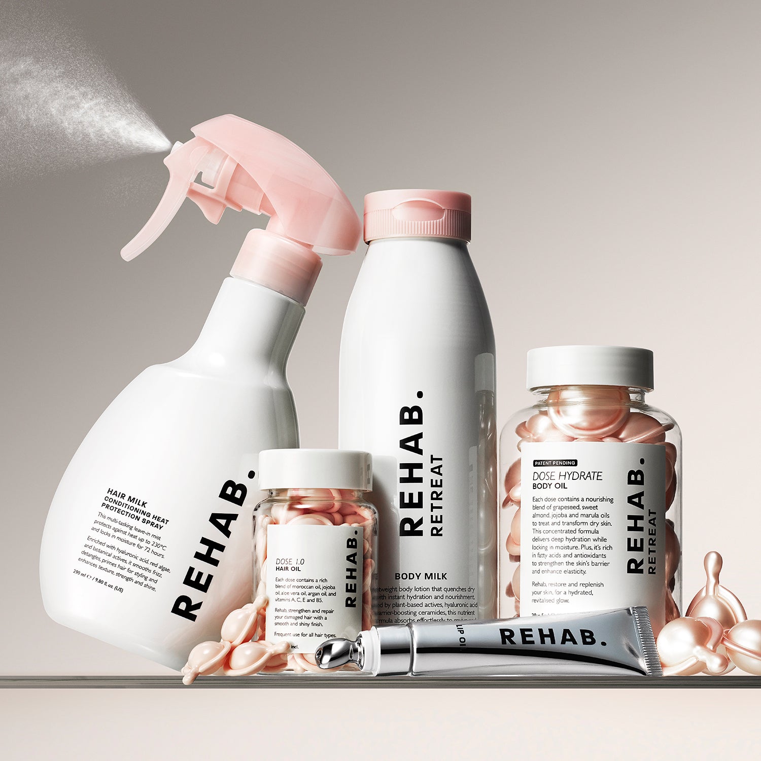 The REHAB haircare range