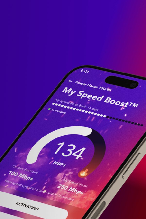 Superloop app showing My Speed Boost