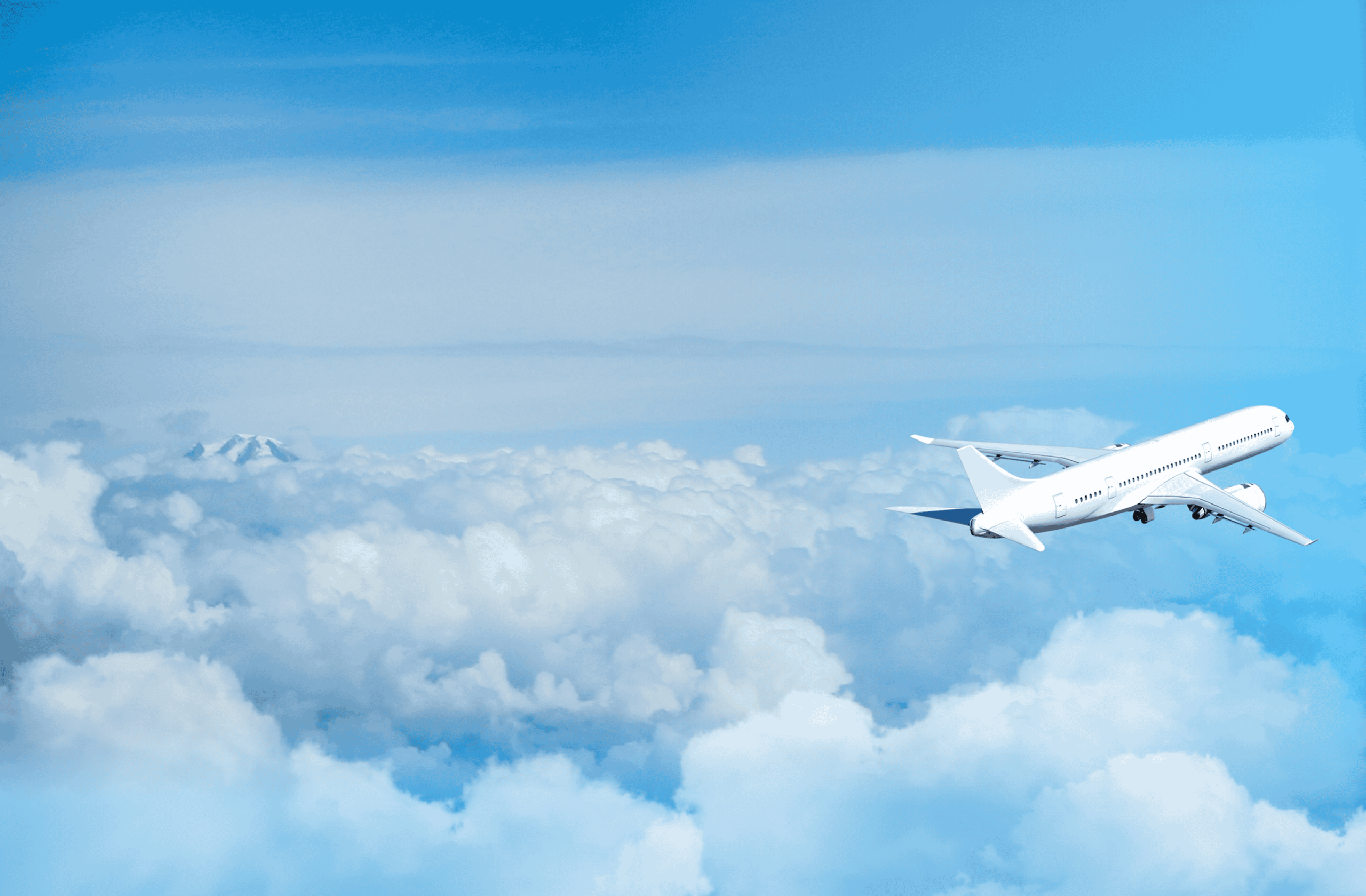 Plane flying above the clouds - Trip.com flights